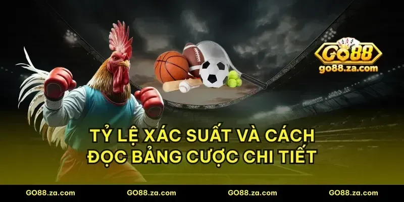 Tỷ lệ xác suất và cách đọc bảng cược chi tiết