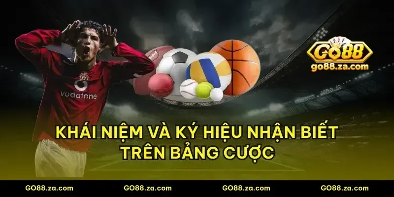 Khái niệm và ký hiệu nhận biết trên bảng cược