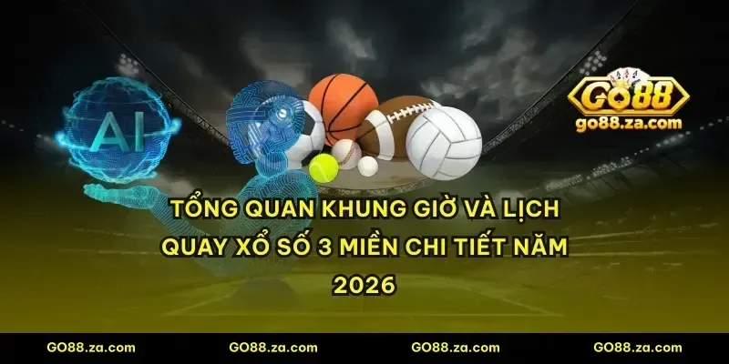 Tổng quan khung giờ và lịch quay xổ số 3 miền chi tiết năm 2026
